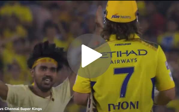 [Watch] MS Dhoni Gets Mobbed By Die-Hard Fan Who Invades Pitch During GT vs CSK Game